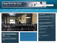 Tablet Screenshot of graywolfskiclub.com